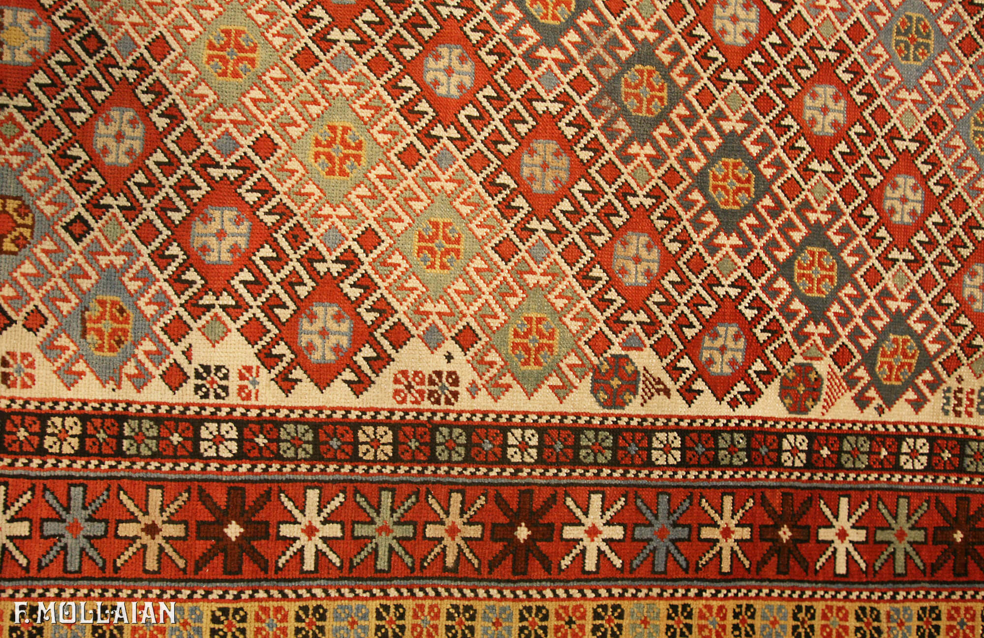 Antique Caucasian Daghestan Rug n°:42340682